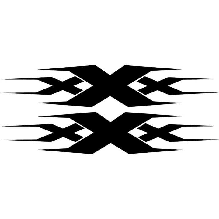 2x Xxx Logo Sticker Decal Decal Stickers - DecalsHouse