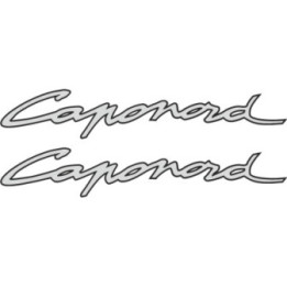 2x Aprilia Caponord Lettering Stickers Decals - DecalsHouse
