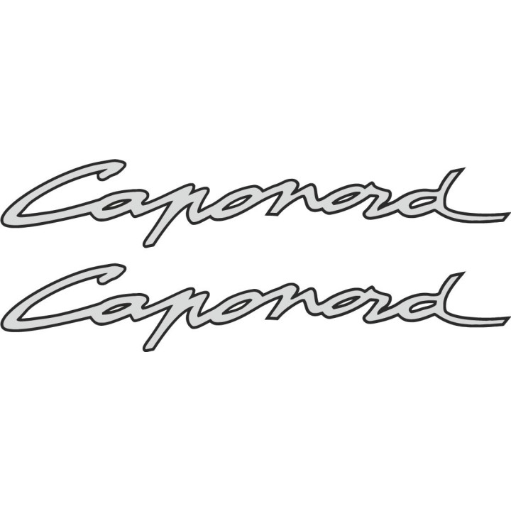 2x Aprilia Caponord Lettering Stickers Decals - DecalsHouse