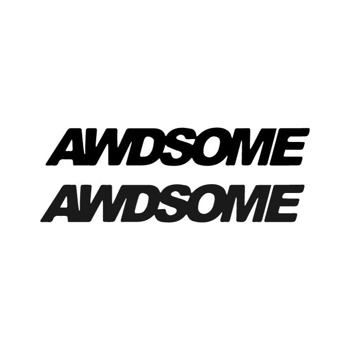 AWDSOME Stickers – Funny AWD Car Decals (2-Pack)