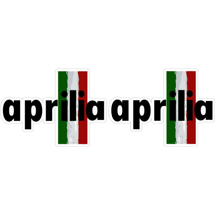 2x Aprilia Logo Style 2 Stickers Decals - DecalsHouse