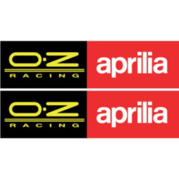 2x Aprilia Oz Racing Logo Stickers Decals - DecalsHouse