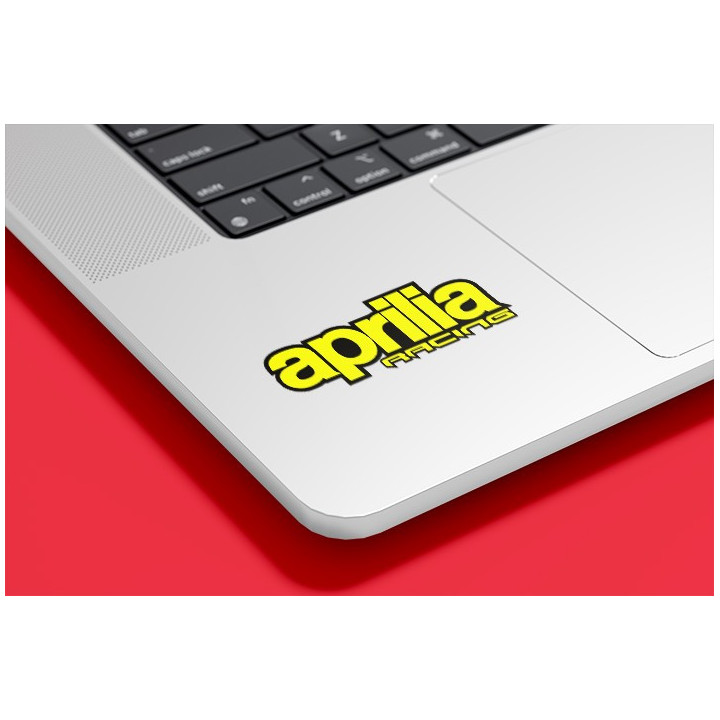 2x Aprilia Racing Yellow Stickers Decals - DecalsHouse