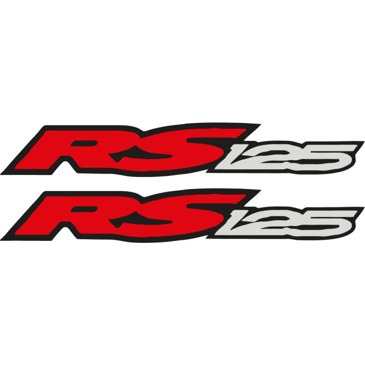 2x Aprilia Rs 125 Style 2 Stickers Decals - DecalsHouse