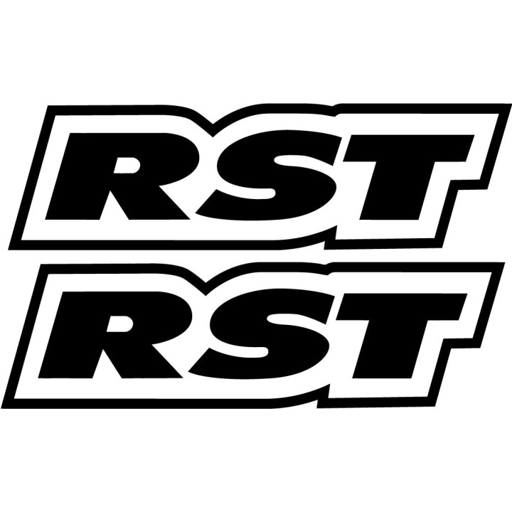 Aprilia RST Printed Vinyl Decals, Black and White Set