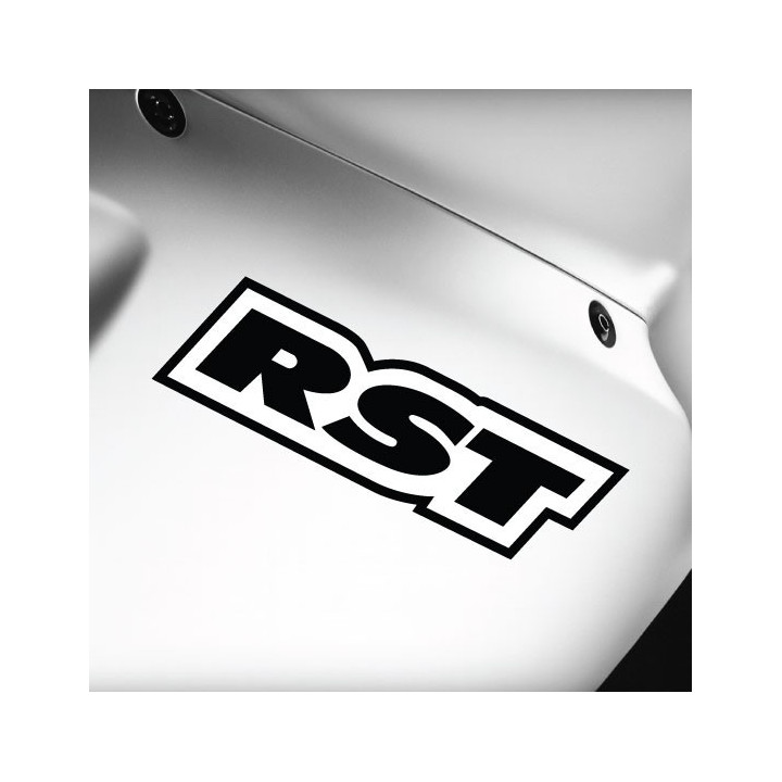 Aprilia RST Printed Vinyl Decals, Black and White Set