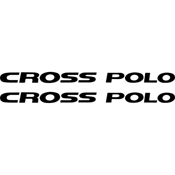 2x Cross Polo Decals Stickers