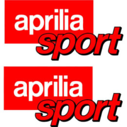 2x Aprilia Sport Style 2 Stickers Decals - DecalsHouse