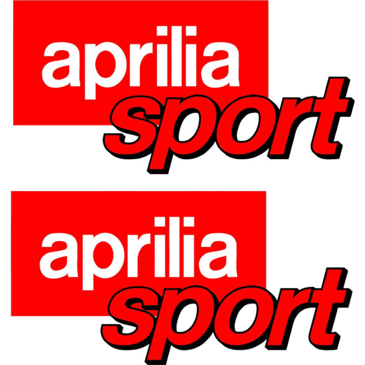 2x Aprilia Sport Style 2 Stickers Decals - DecalsHouse