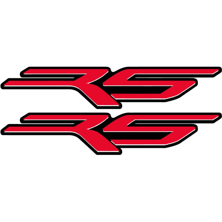 Aprilia RS Logo Stickers – Sportbike Emblem Decals (2-Pack)