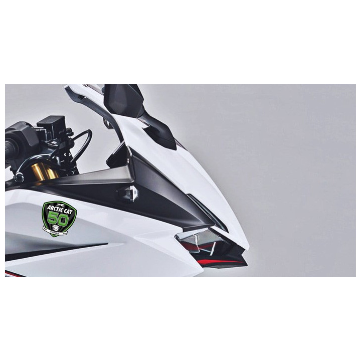 Arctic Cat 50 Years Badge Stickers Decals x2 - DecalsHouse