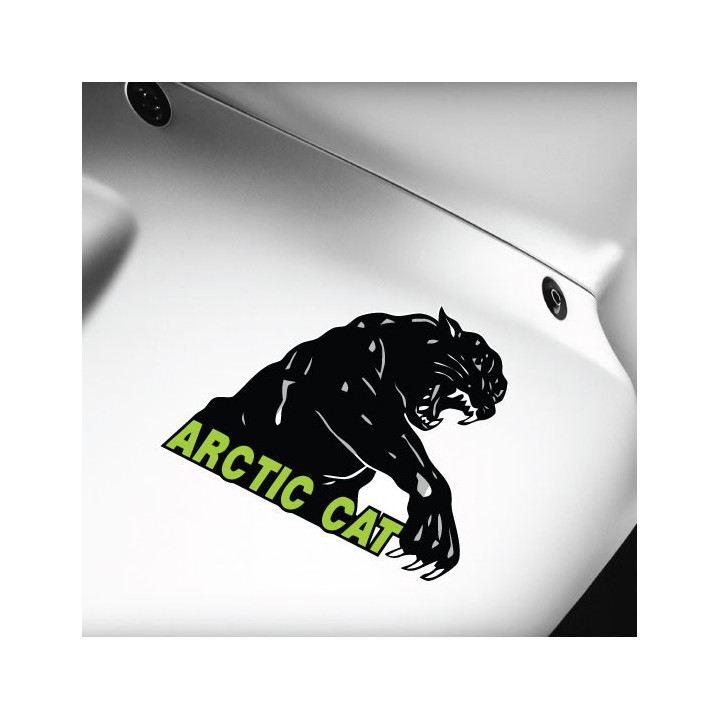 Arctic Cat Bad Black Kitty Stickers Decals x2 - DecalsHouse