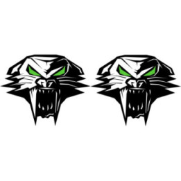 Arctic Cat Head Style 2 Stickers Decals x2 - DecalsHouse