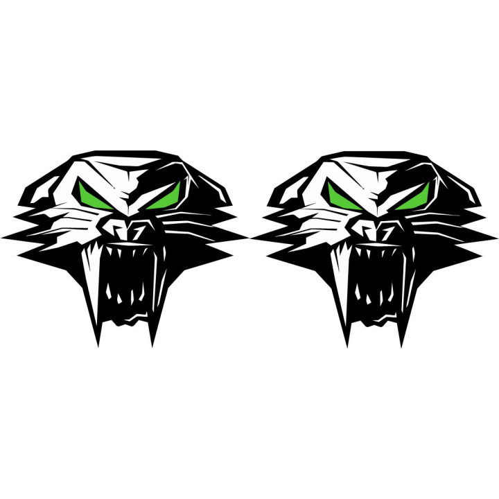 Arctic Cat Head Style 2 Stickers Decals x2 - DecalsHouse