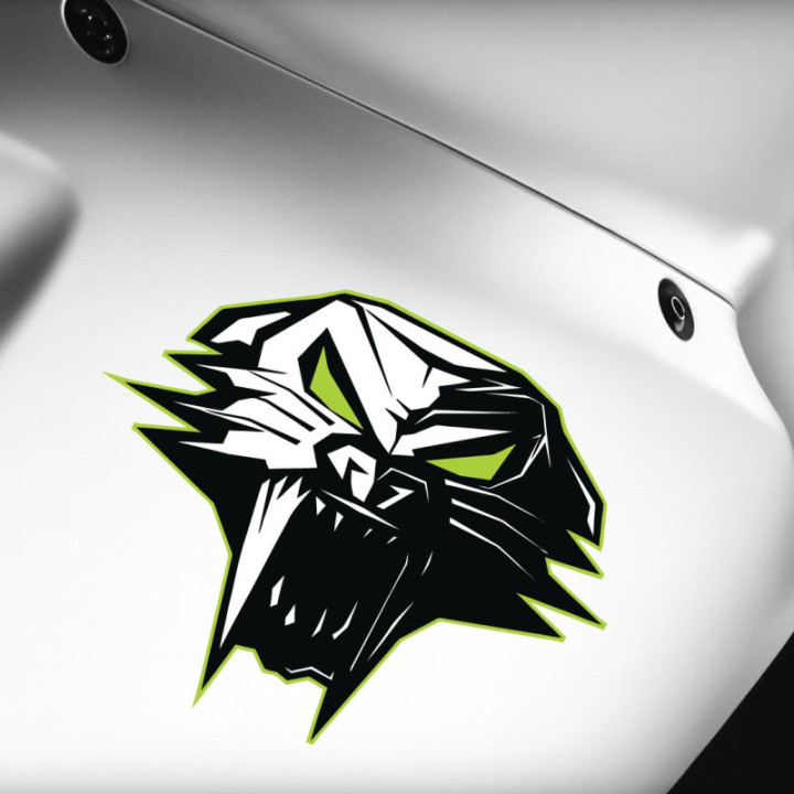 Arctic Cat Head Style 3 Stickers Decals x2 - DecalsHouse