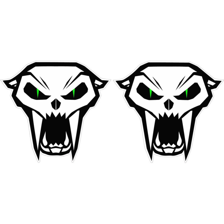 Arctic Cat Head Style 4 Stickers Decals x2 - DecalsHouse