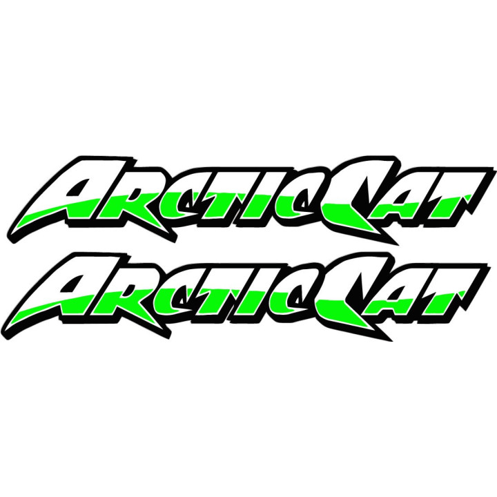 Arctic Cat Lettering Stickers Decals x2 - DecalsHouse