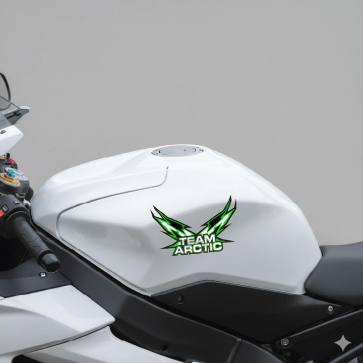 Arctic Cat Green Stickers - Snowmobile & ATV Decals (2-Pack)