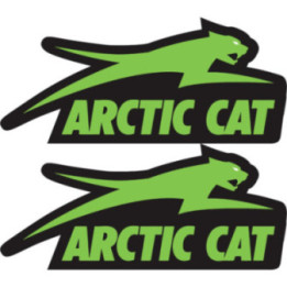 Arctic Cat Stickers – Snowmobile ATV Decals Black Outline (2-Pack) | DecalsHouse