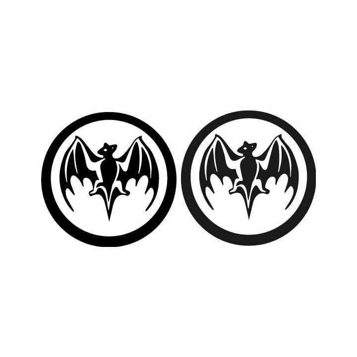 Bacardi Bat Logo Stickers – Rum Bar Decals (2-Pack)