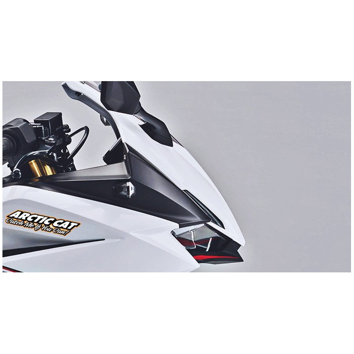 Arctic Cat Orange Lettering Stickers Decals x2 - DecalsHouse