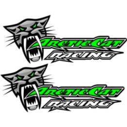 Arctic Cat Racing Logo Style 2 Stickers Decals x2 - DecalsHouse