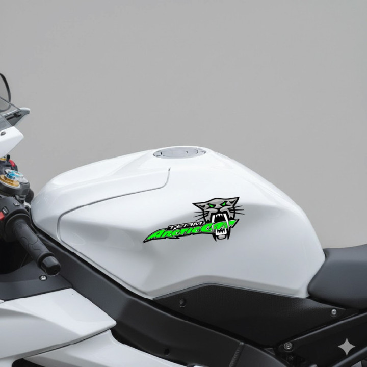 Arctic Cat Team Head Stickers – Snowmobile ATV UTV Decals (2-Pack)