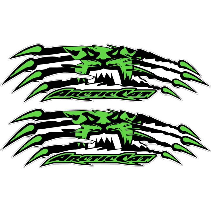 Arctic Cat Claw Mark Stickers – Snowmobile ATV Decals (2-Pack)