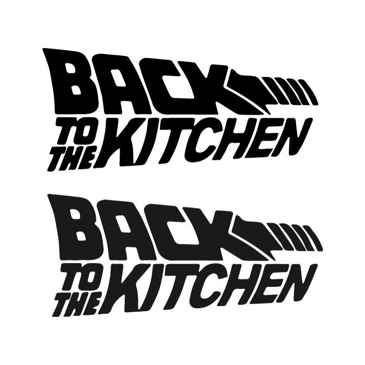 Back To The Kitchen Stickers – BTTF Parody Decals (2-Pack)