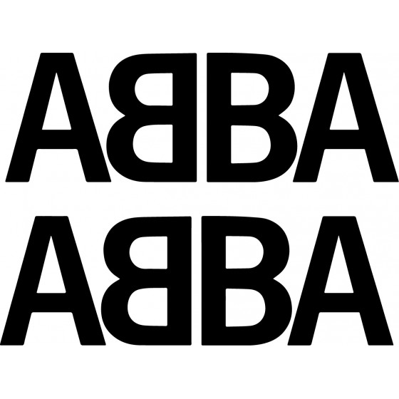 2x Abba Decals Stickers