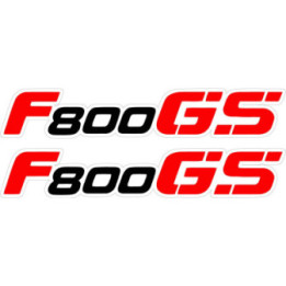 Bmw F800 Gs Black And Red Stickers Decals x2 - DecalsHouse