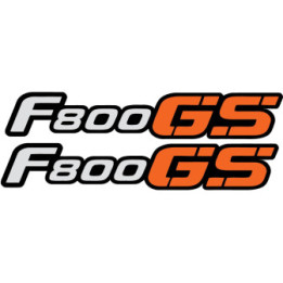Bmw F800 Gs Orange Stickers Decals x2 - DecalsHouse