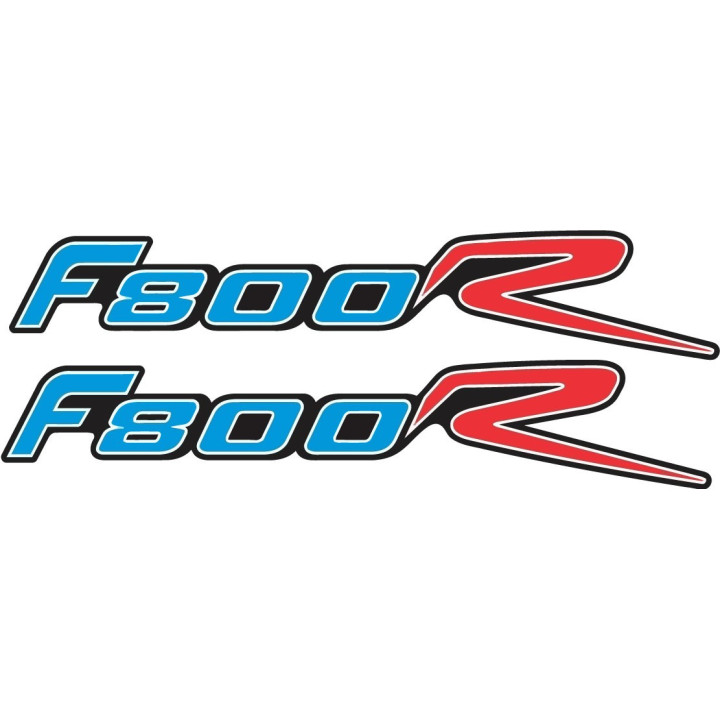 Bmw F800 R Red And Blue Stickers Decals x2 - DecalsHouse