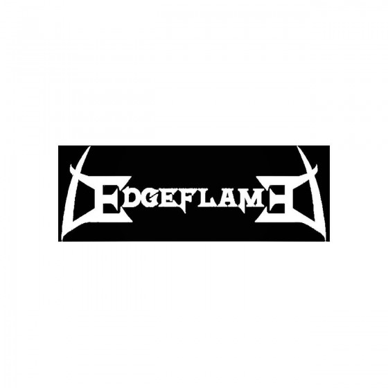 Edgeflameband Logo Vinyl Decal