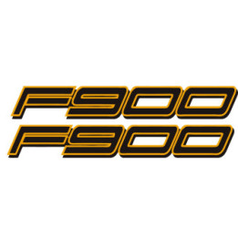 Bmw F900 Yellow Stickers Decals x2 - DecalsHouse