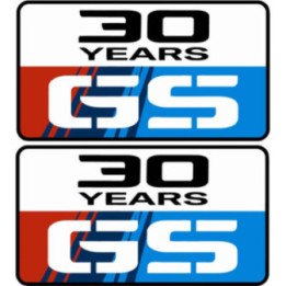 Bmw Gs 30 Years Badge Stickers Decals x2 - DecalsHouse