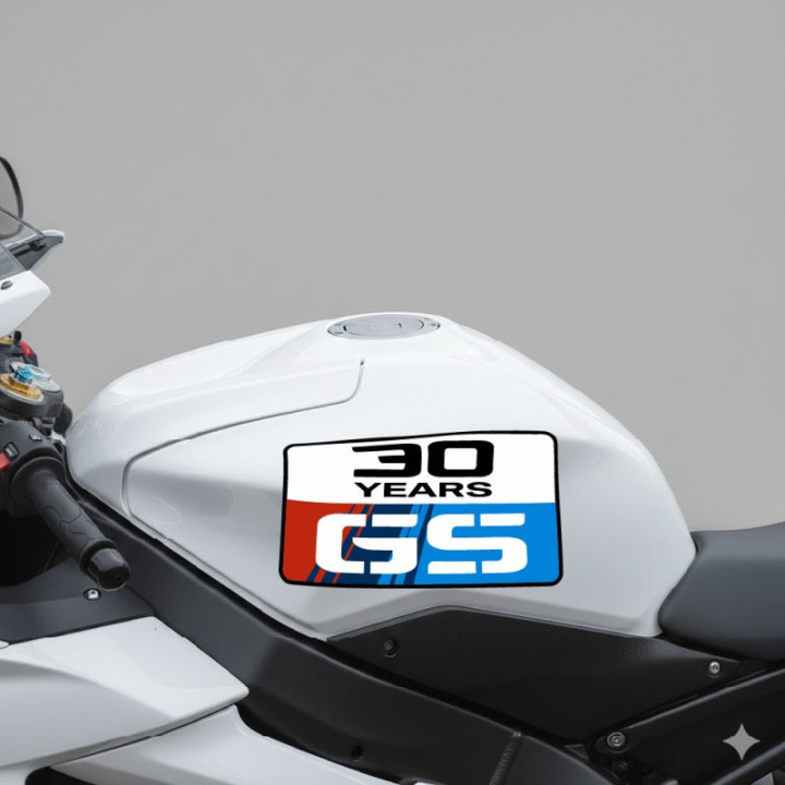 Bmw Gs 30 Years Badge Stickers Decals x2 - DecalsHouse