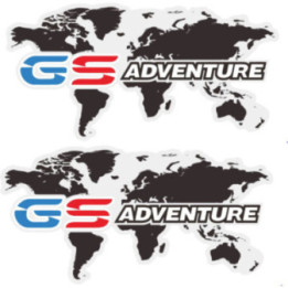BMW GS Adventure Stickers - Motorrad Touring Decals (2-Pack)