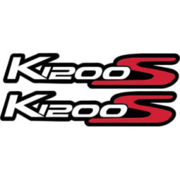 Bmw K 1200 S Black And Red Style 2 Stickers Decals x2 - DecalsHouse