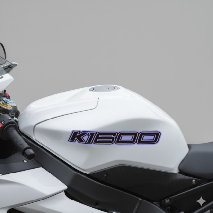 Bmw K 1600 Blue And Black Stickers Decals x2 - DecalsHouse