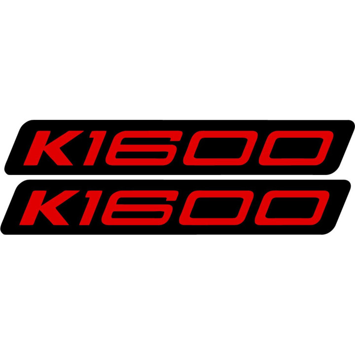Bmw K1600 Black And Red [Converted] Stickers Decals x2 - DecalsHouse