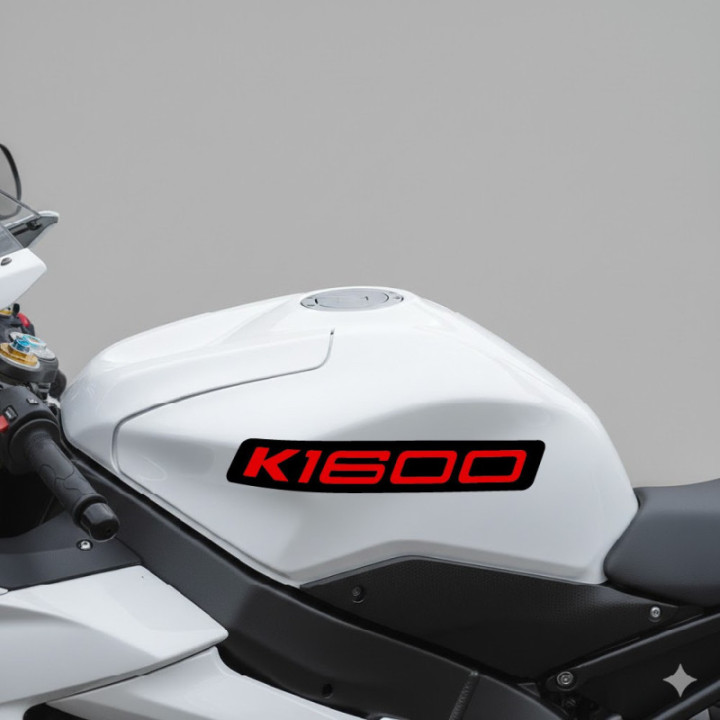 Bmw K1600 Black And Red [Converted] Stickers Decals x2 - DecalsHouse