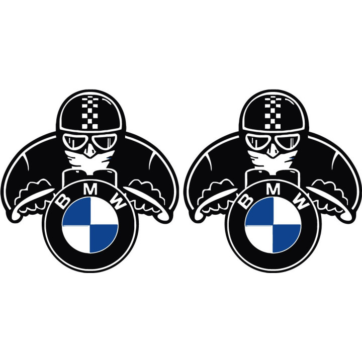 BMW Motorrad Biker Stickers – R1250GS S1000RR Decals (2-Pack)