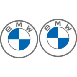 BMW Motorrad Round Logo Stickers Style 2 – R1250GS S1000RR Decals (2-Pack)