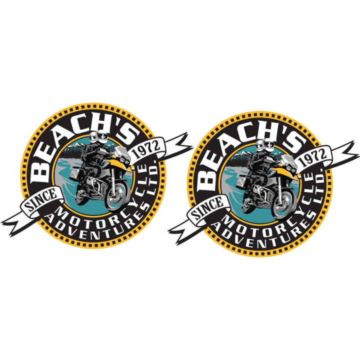 Bmw Motorcycle Adventure Stickers Decals x2 - DecalsHouse