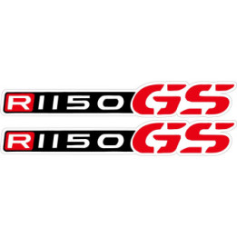 Bmw R 1150 Gs Black And Red Stickers Decals x2 - DecalsHouse