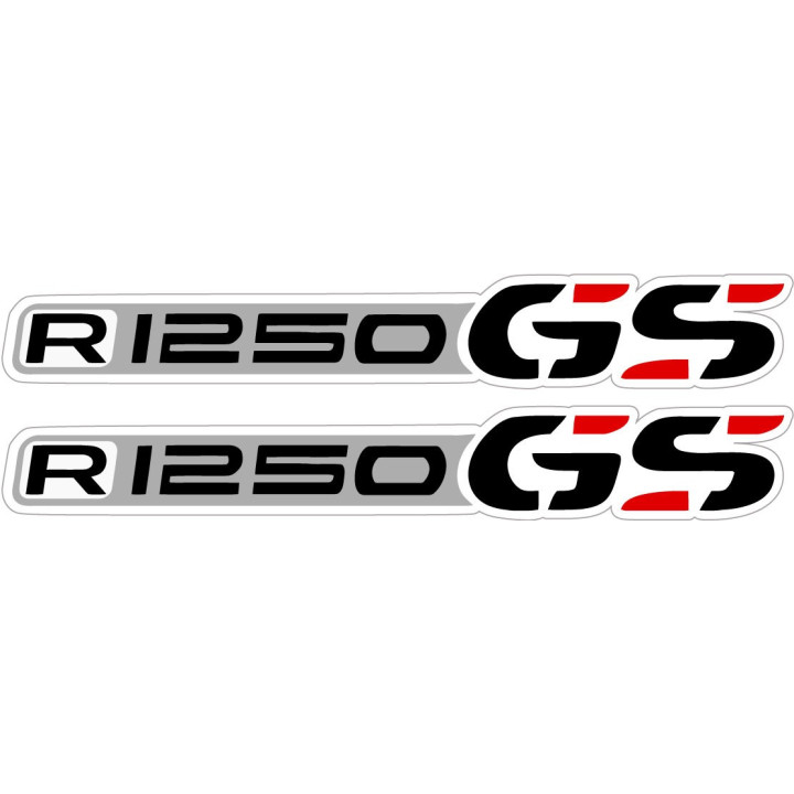 Bmw R 1250 Gs Black And Red Stickers Decals x2 - DecalsHouse