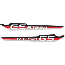 Bmw R 1250 Gs Black Red And Grey Stickers Decals x2 - DecalsHouse