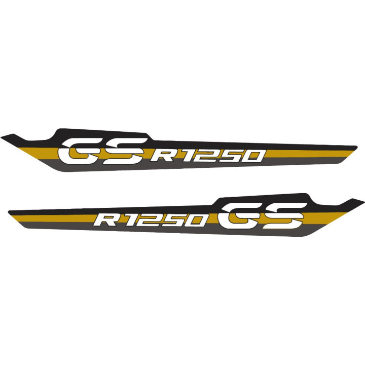 Bmw R 1250 Gs Dark And Yellow Stickers Decals x2 - DecalsHouse