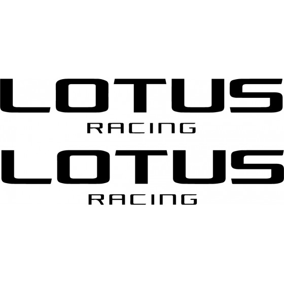 2x Lotus Racing Decals...